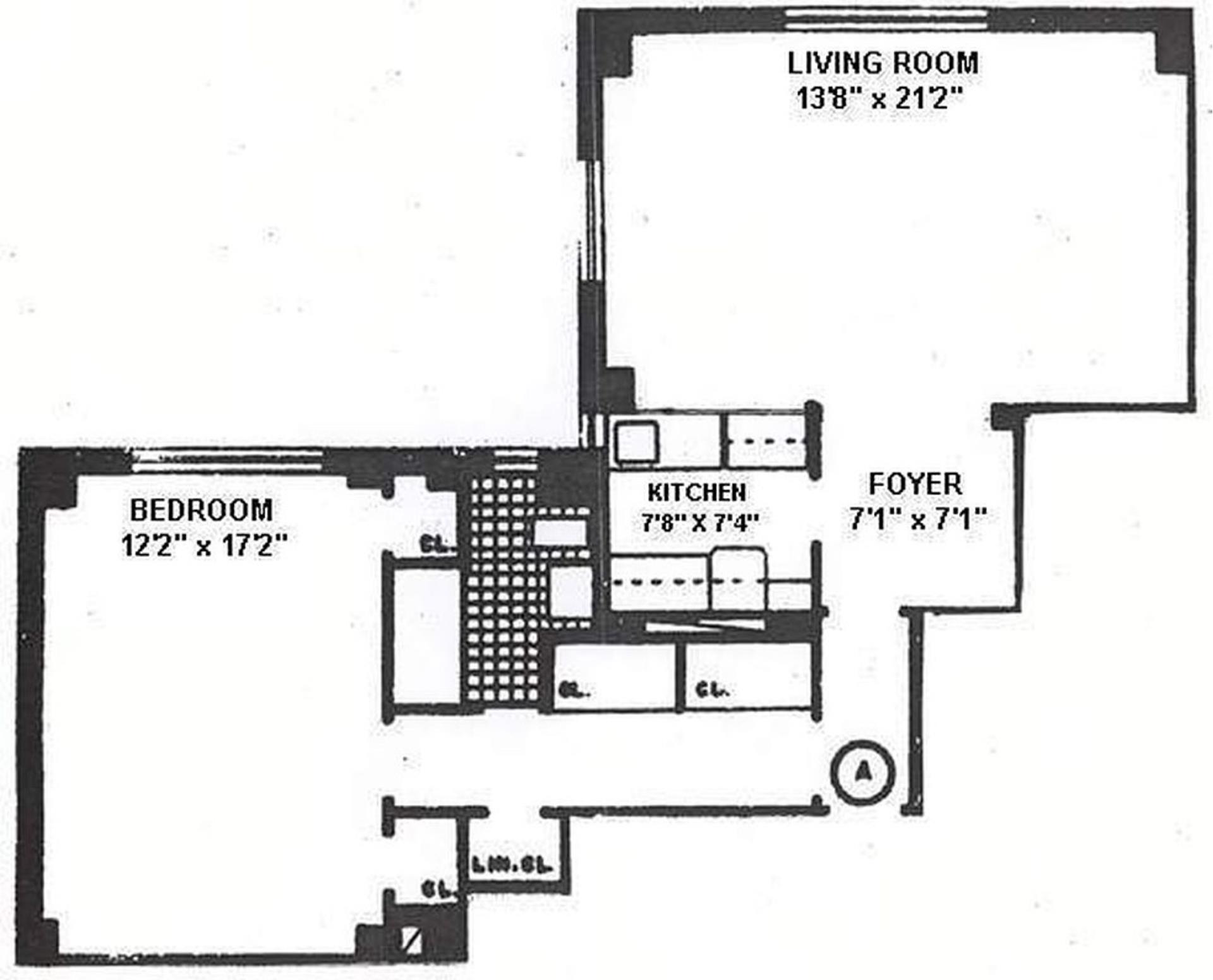 Floorplan for 310 Lexington Avenue, 2A