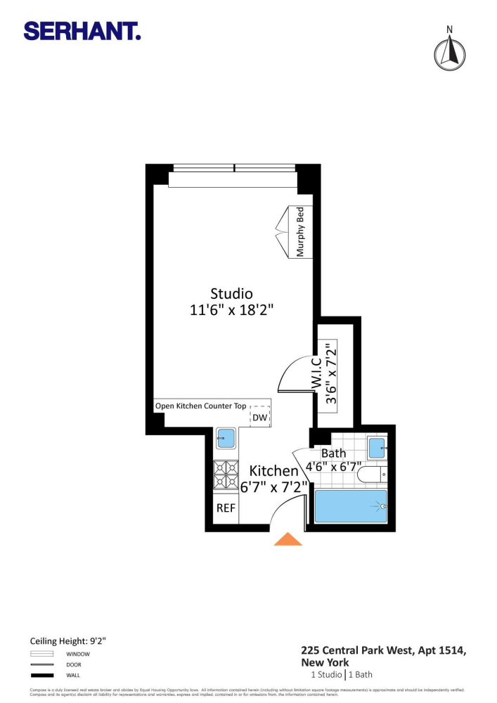 Floorplan for 225 Central Park, 1514