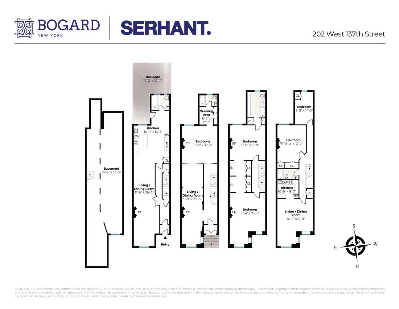 Floorplan for 202 West 137th Street