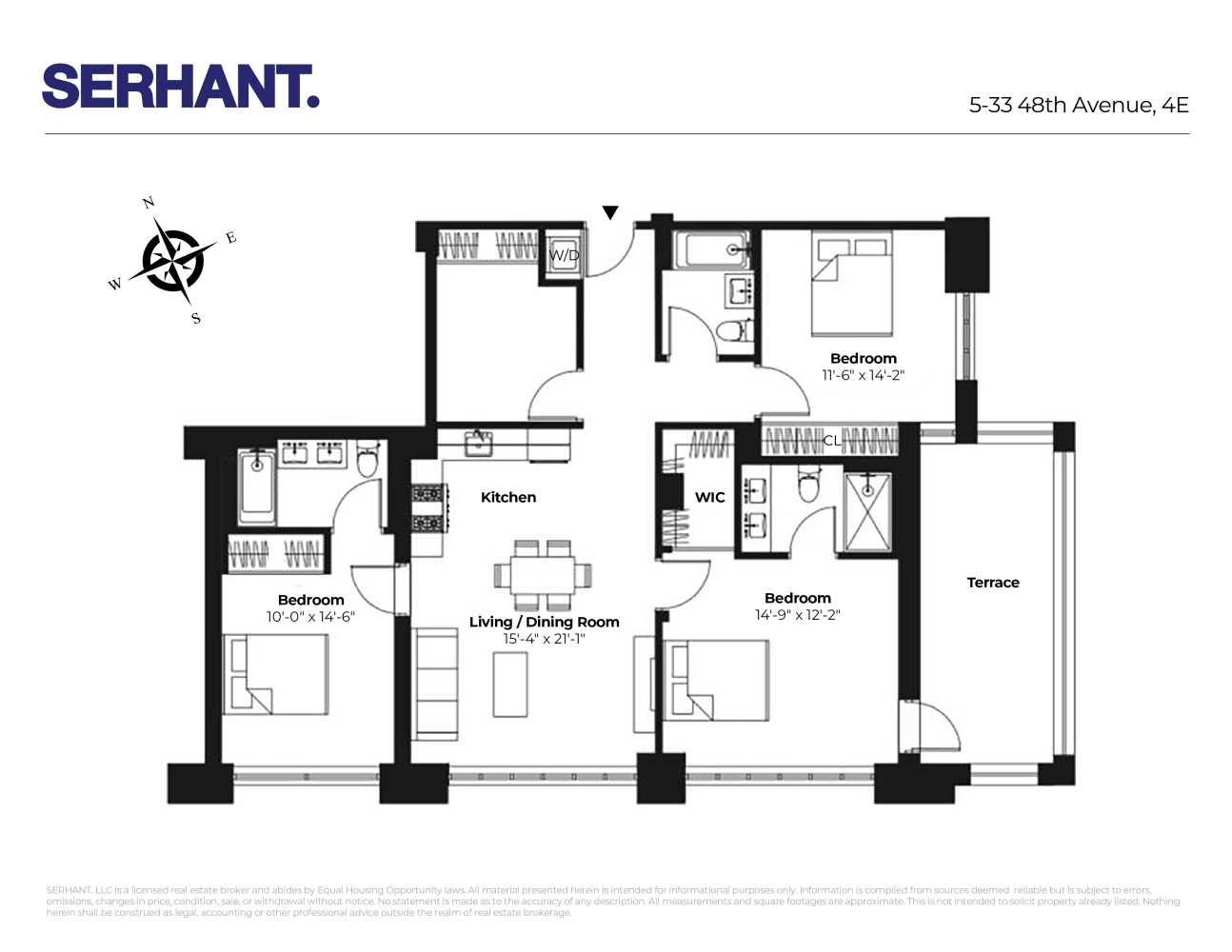 Floorplan for 5-33 48th Ave, 4E