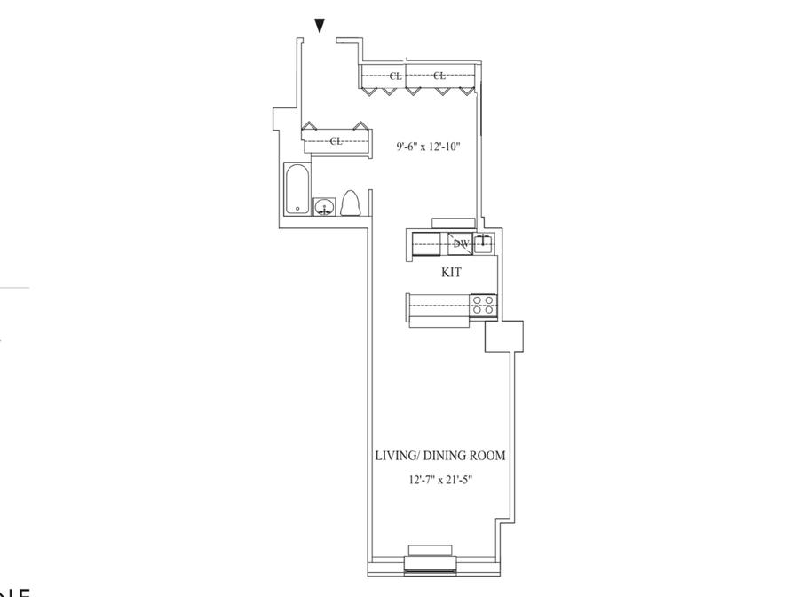 Floorplan for 99 John Street, 417