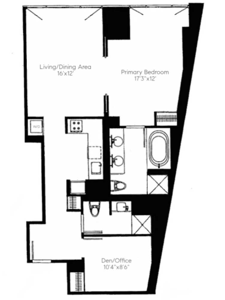 Floorplan for 40 Broad Street, 24D