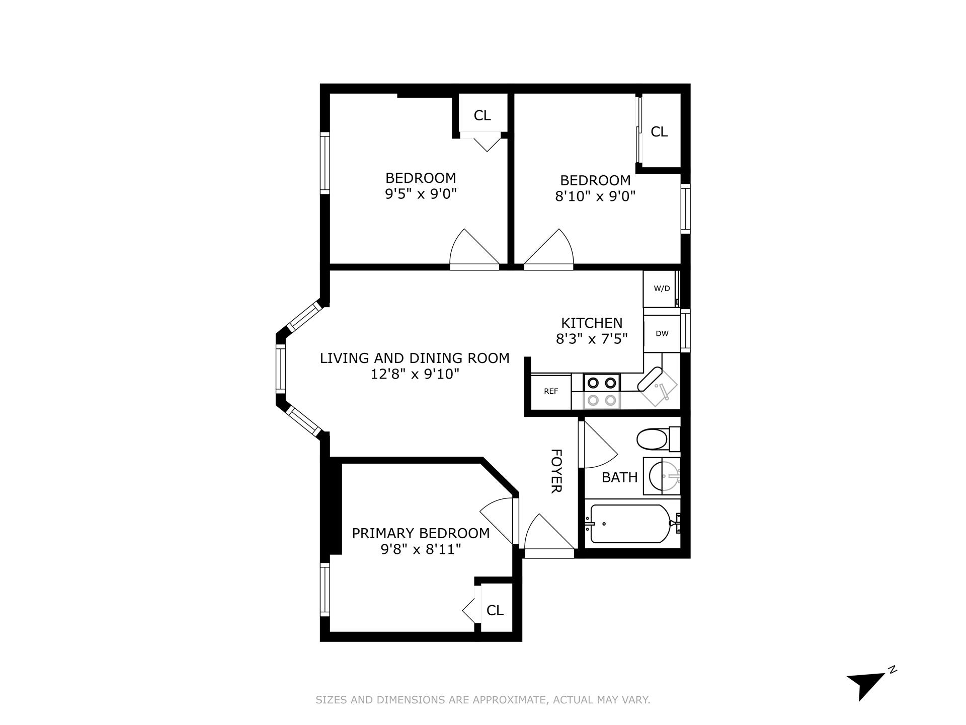 Floorplan for 414 4th Avenue, 3R