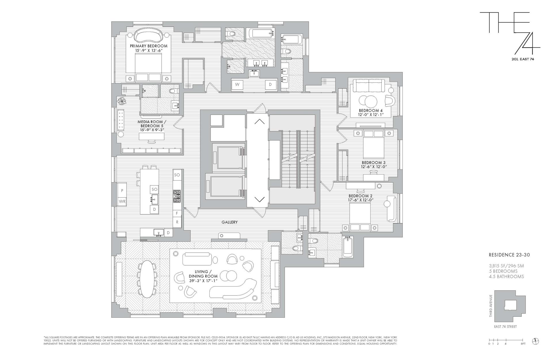 Floorplan for 201 East 74th Street, FLOOR25