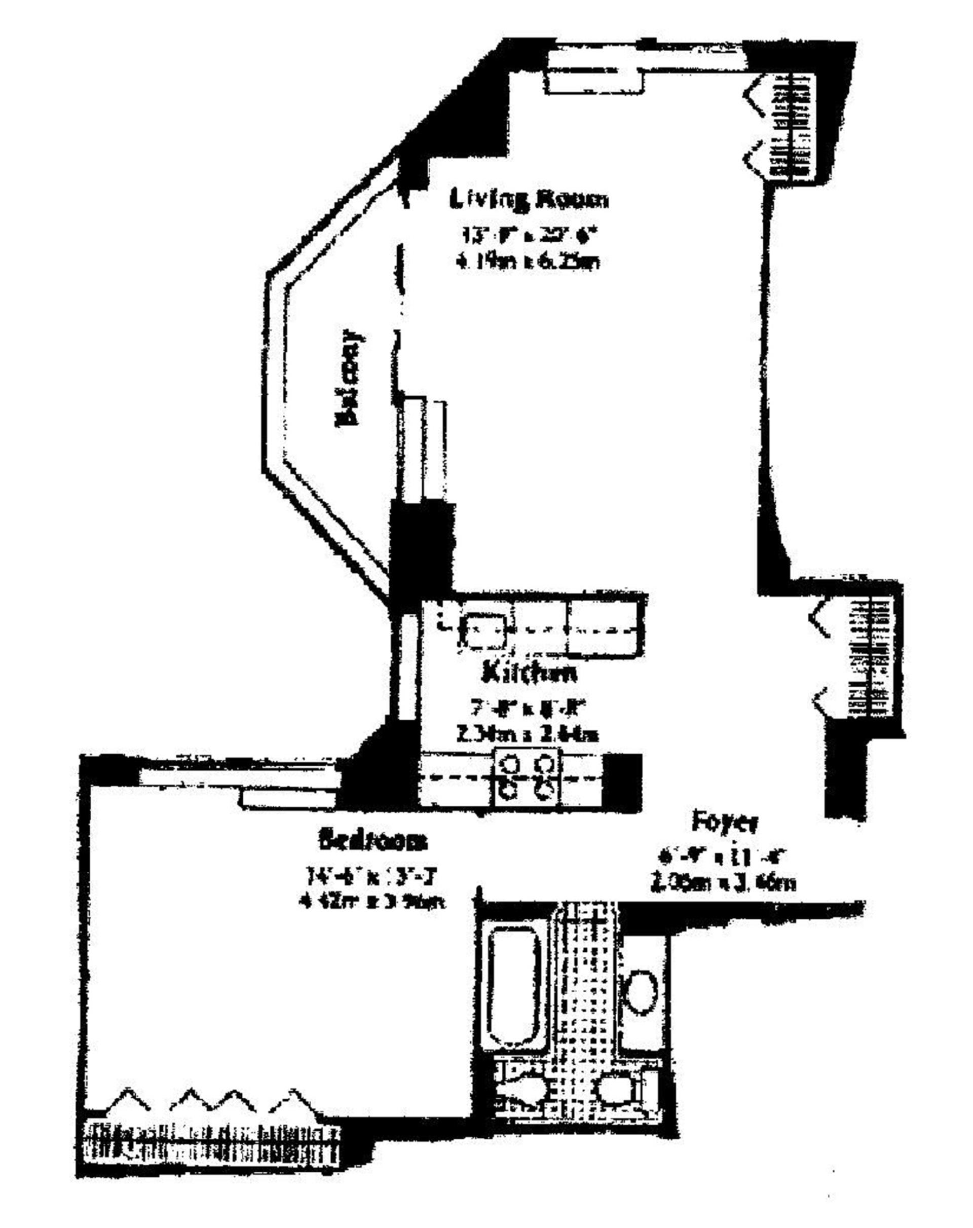 Floorplan for 240 East 47th Street, 29A