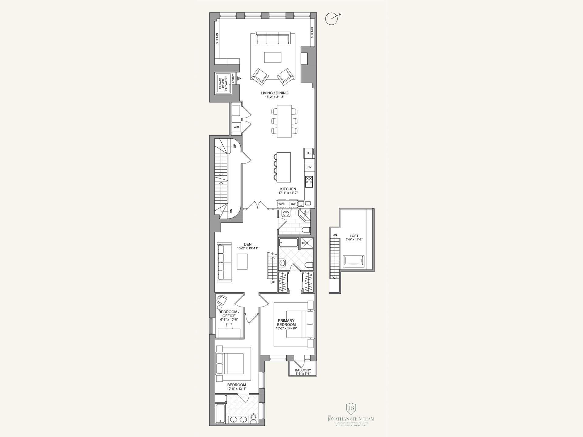 Floorplan for 46 Mercer Street, 4W