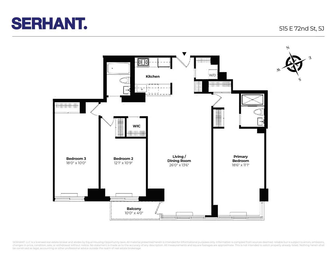 Floorplan for 515 East 72nd Street, 5J