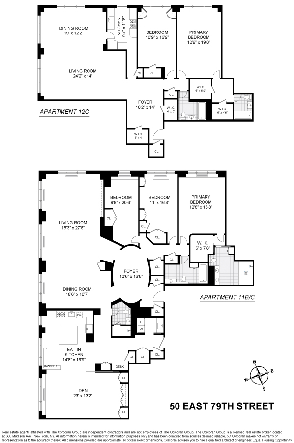 Floorplan for 50 East 79th Street, 11BC12C