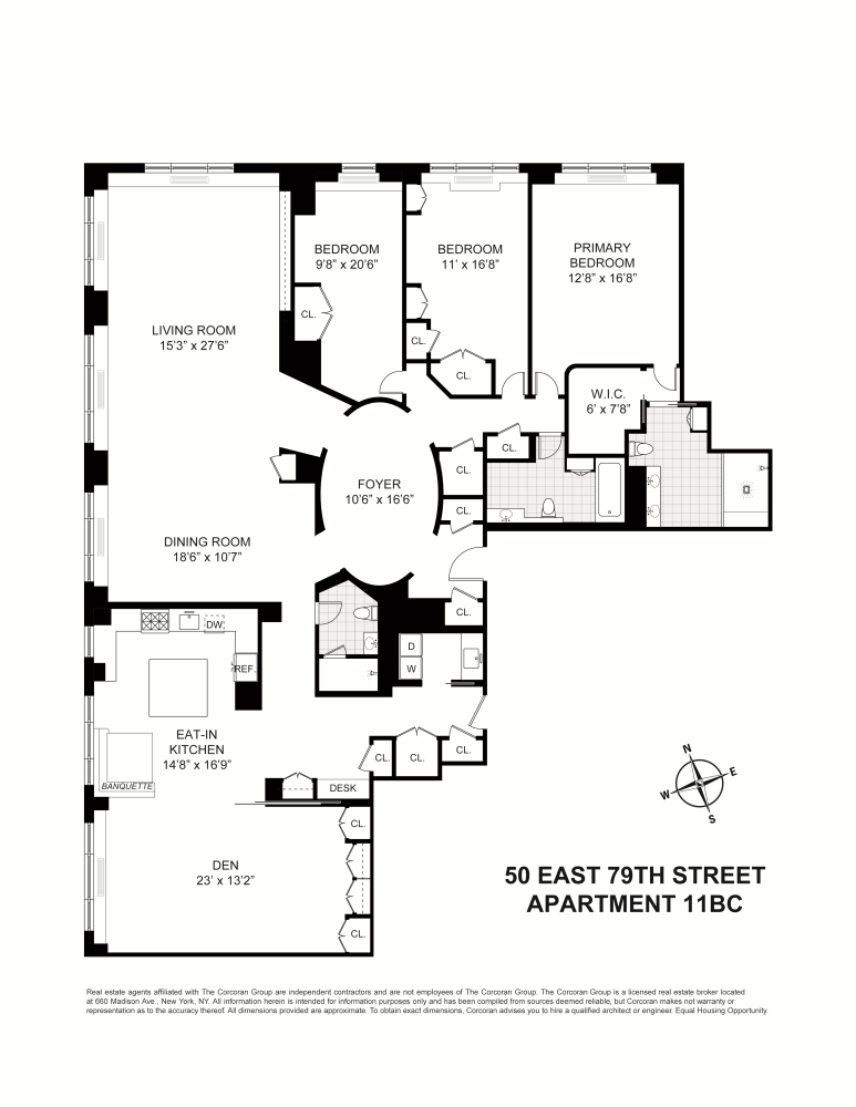 Floorplan for 50 East 79th Street, 11BC