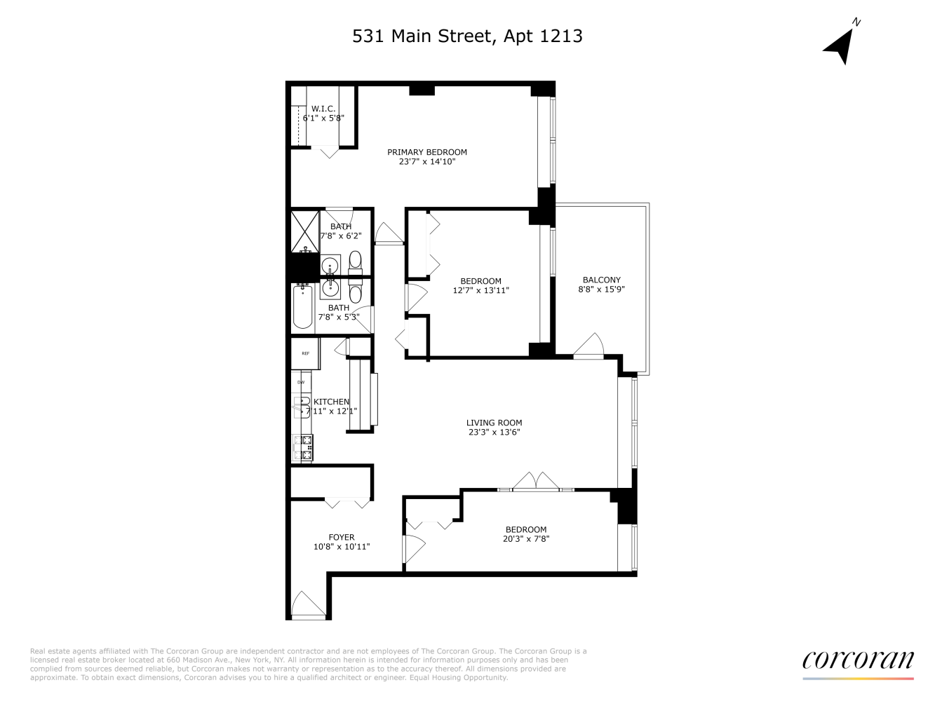 Floorplan for 531 Main Street, 1213