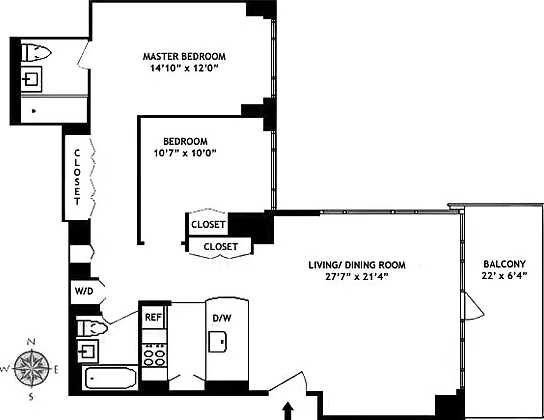 Floorplan for 325 5th Avenue, 30C