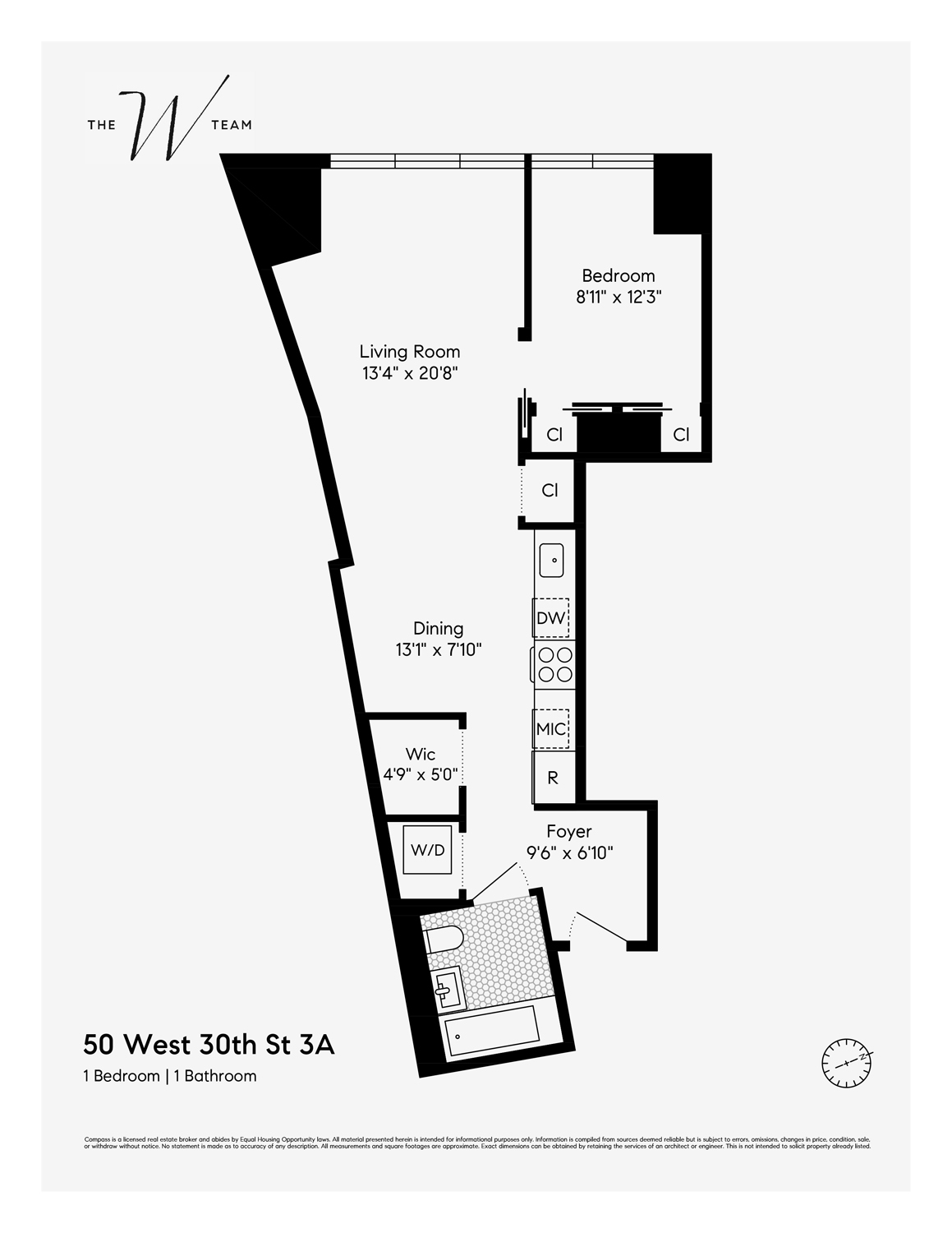 Floorplan for 50 West 30th Street, 3A