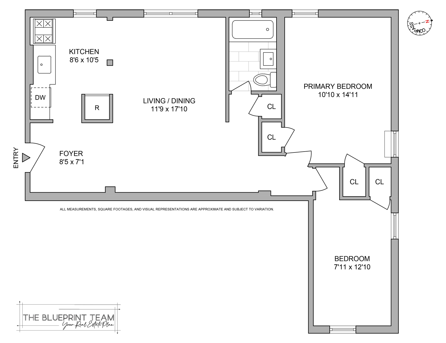 Floorplan for 35-50 75th Street, 5G