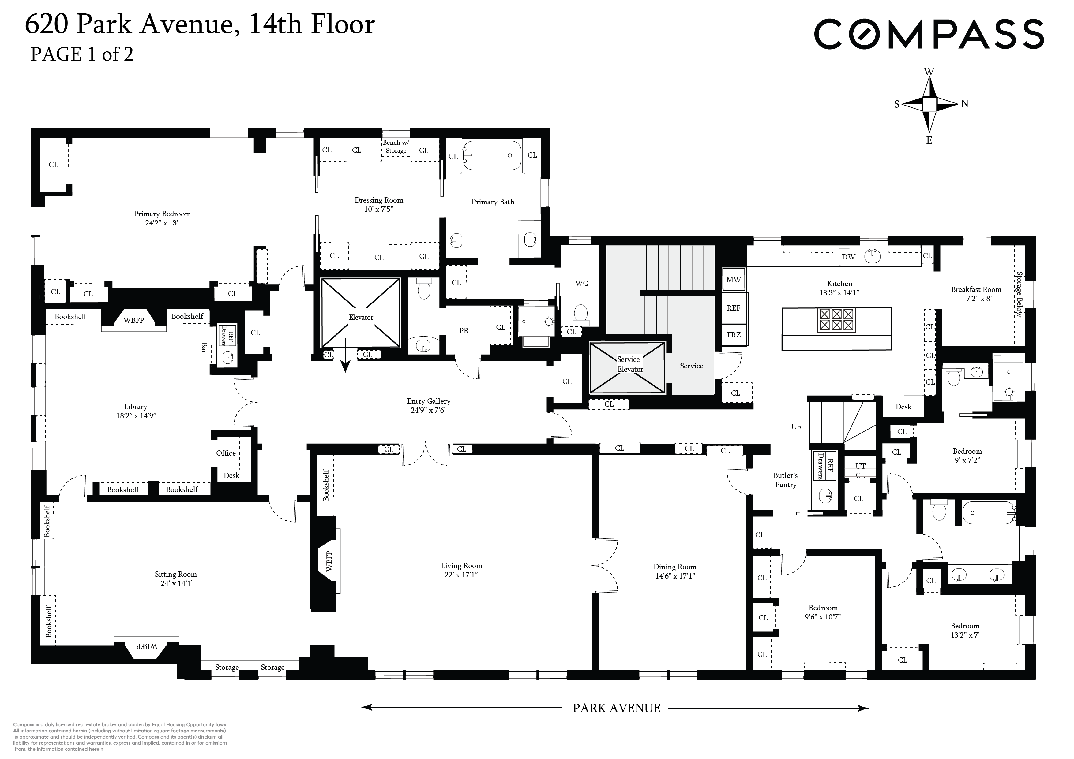 Floorplan for 620 Park Avenue, 14