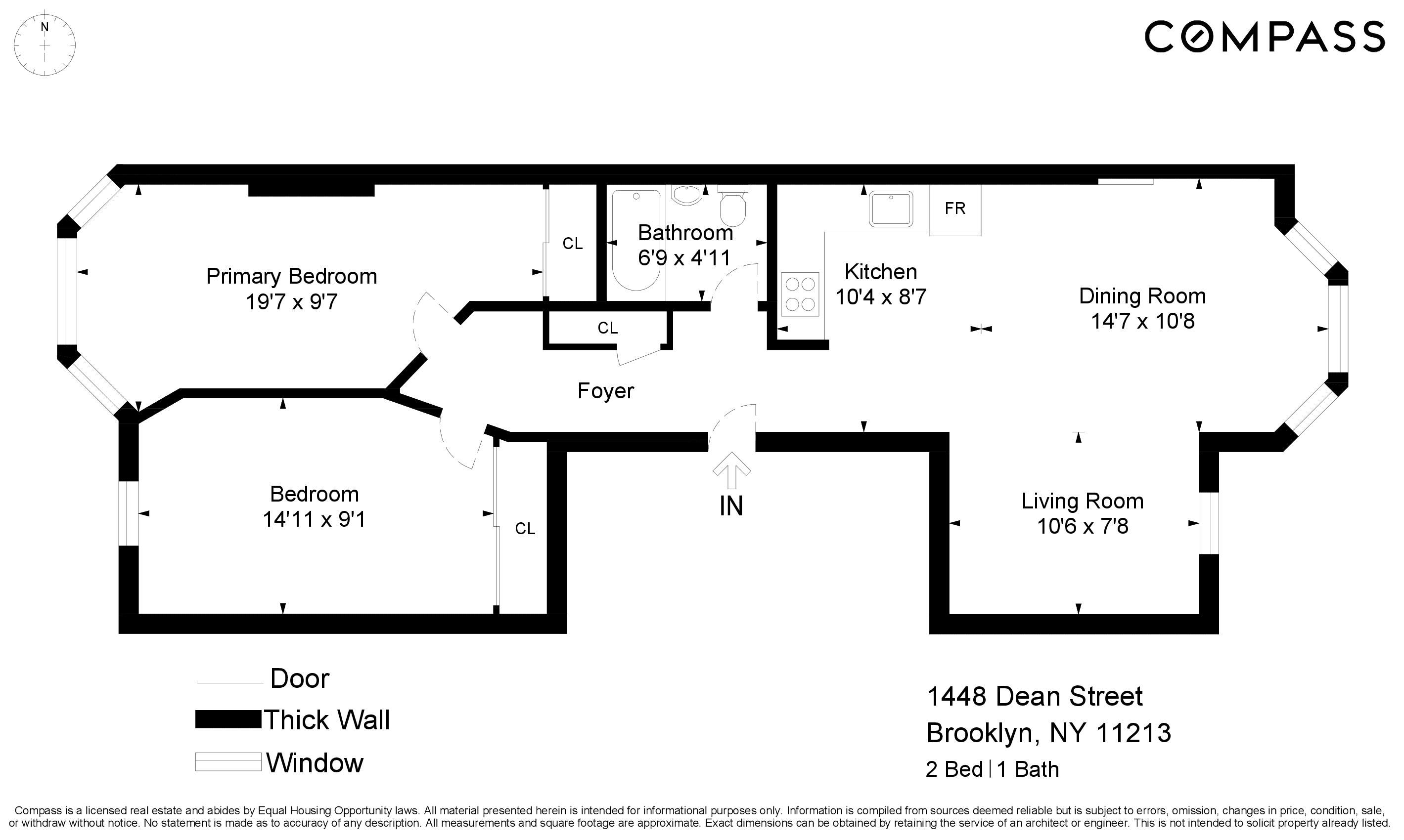 Floorplan for 1448 Dean Street, 2