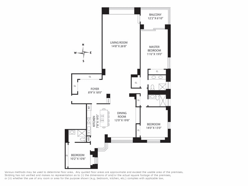 Floorplan for 923 5th Avenue, 15A