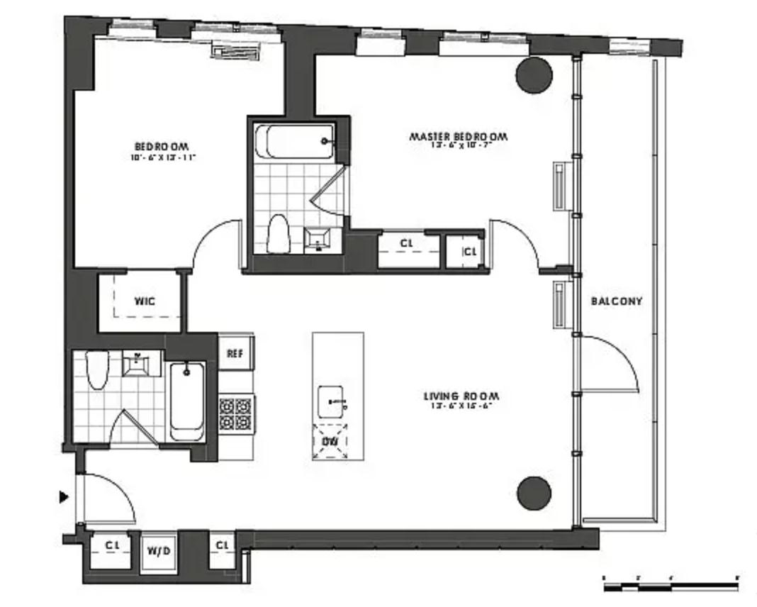 Floorplan for 300 Ashland Place, 28A