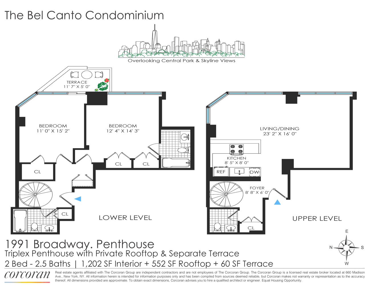 Floorplan for 1991 Broadway, PH