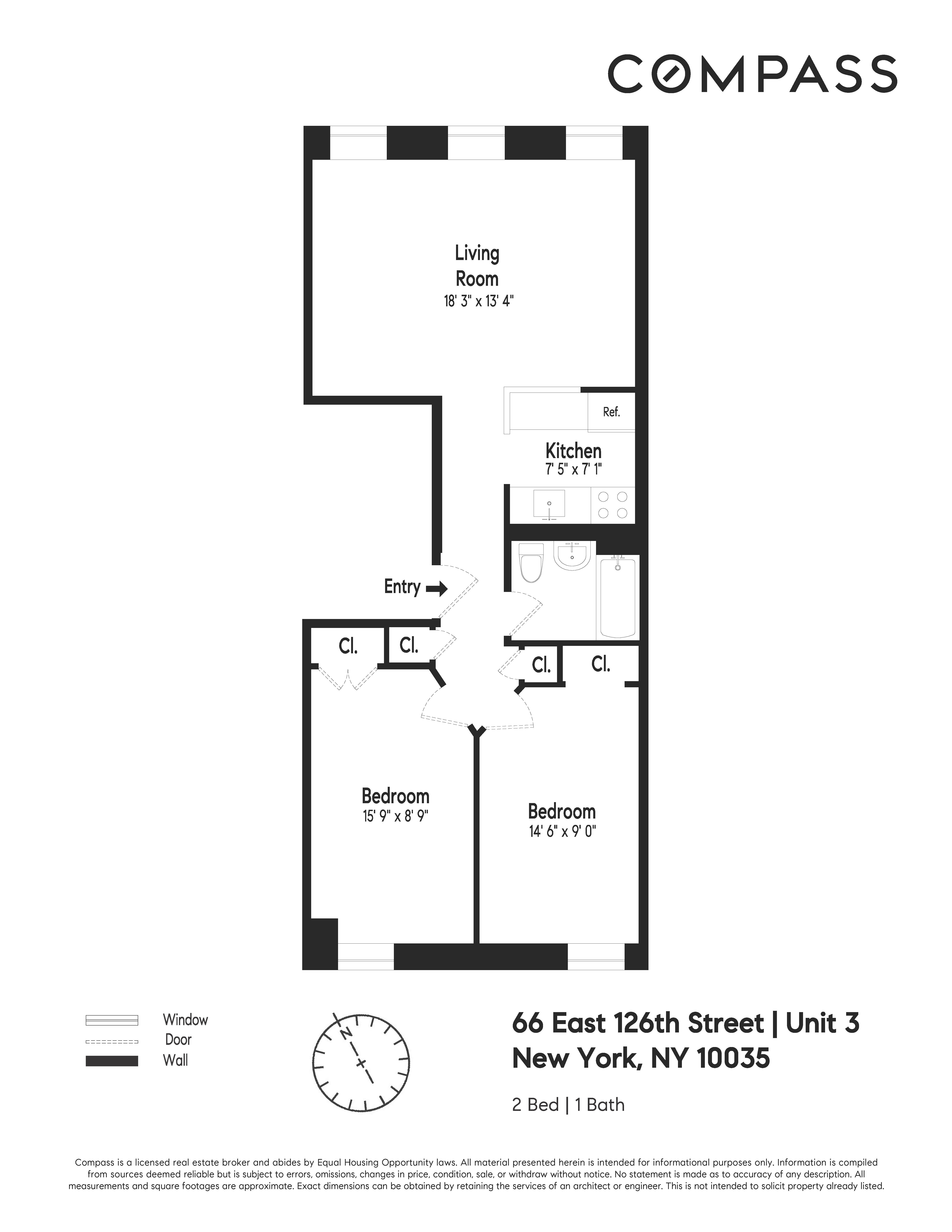 Floorplan for 66 East 126th Street, 3