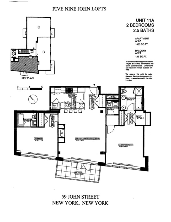 Floorplan for 59 John Street, 11A