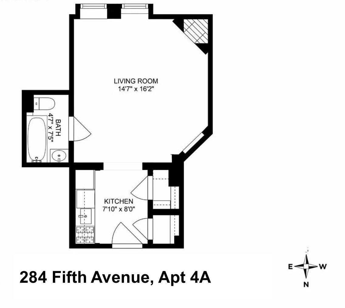 Floorplan for 284 5th Avenue, 4A