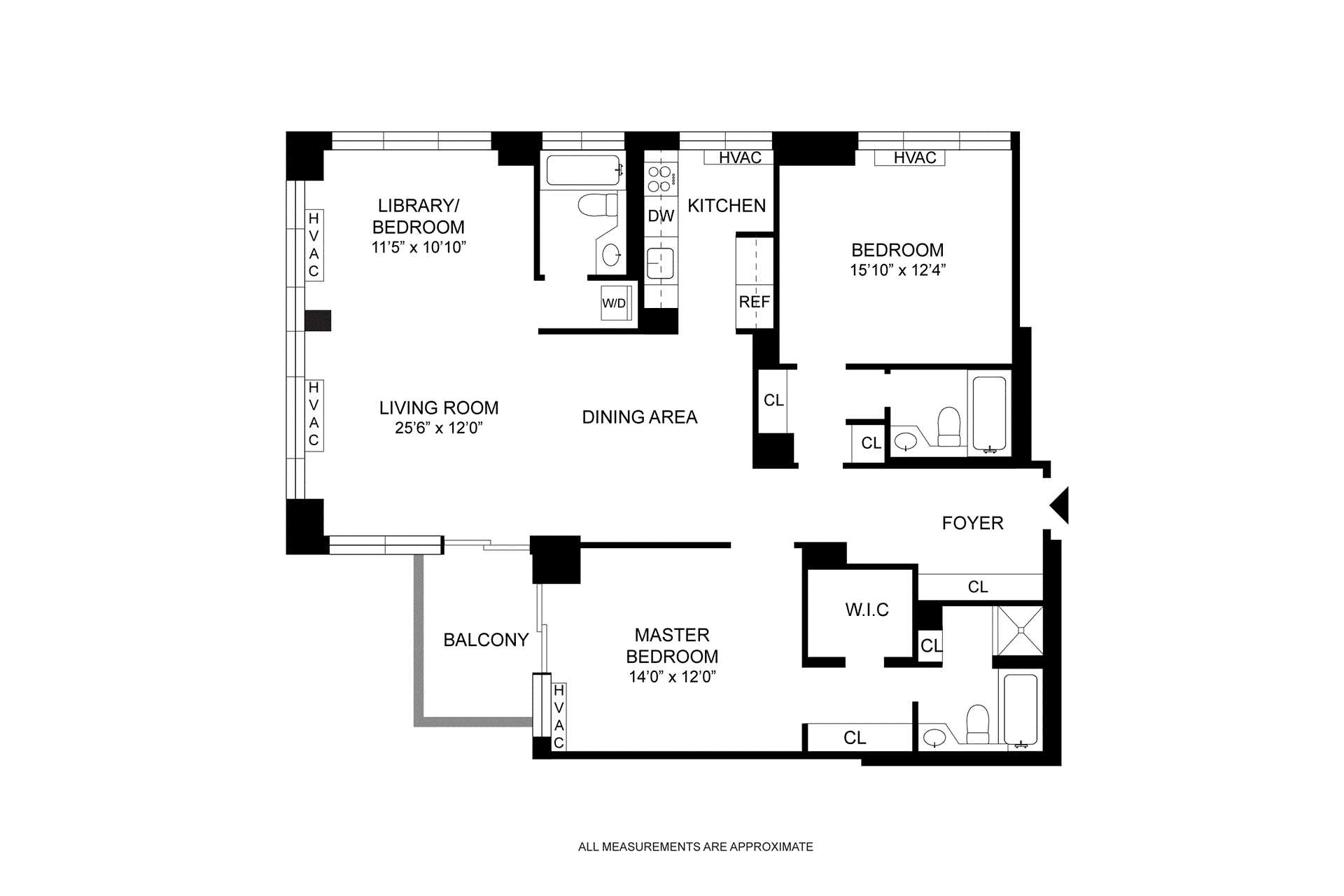 Floorplan for 62 West 62nd Street, 20A