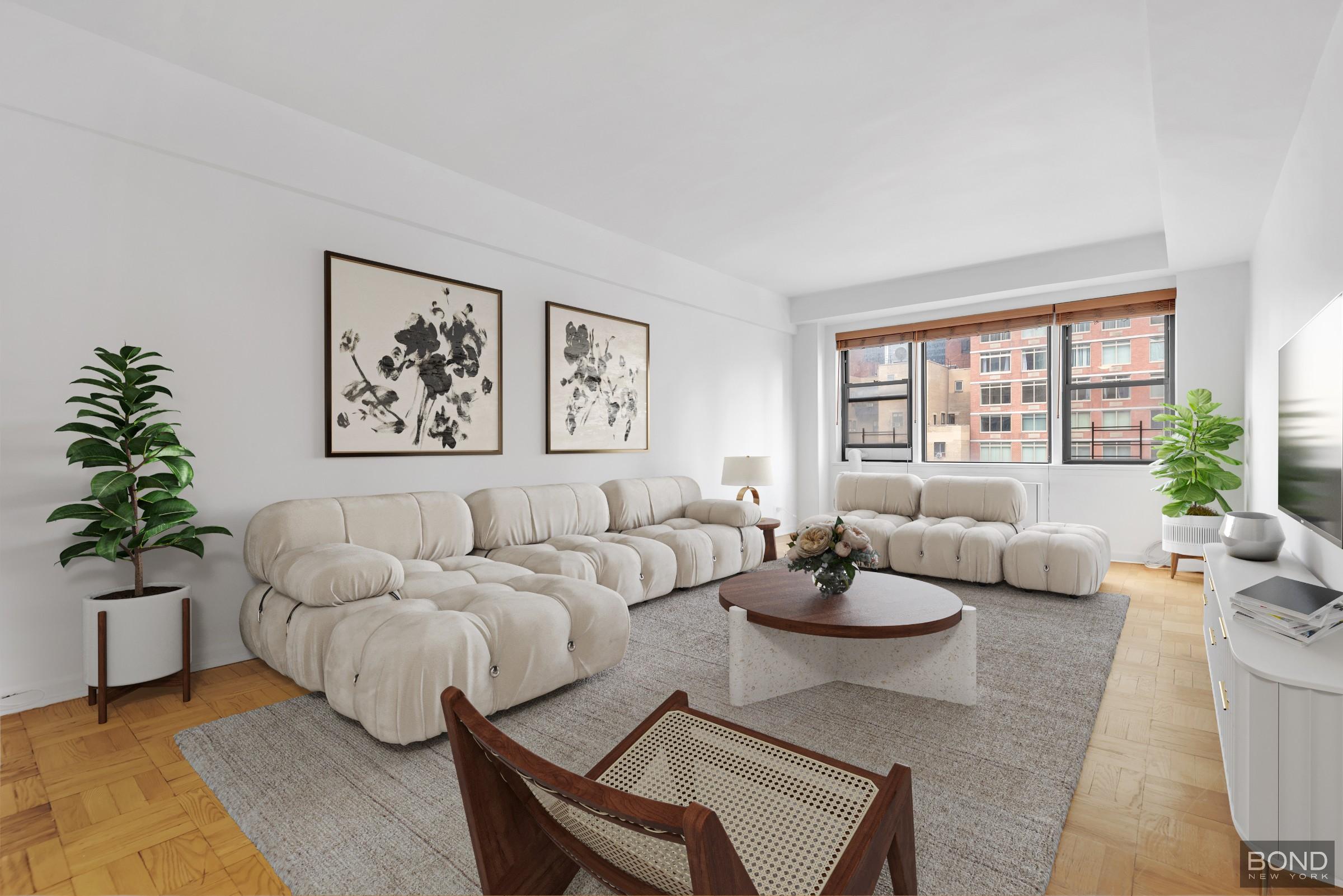 240 East 46th Street 10D, Midtown East, Midtown East, NYC - 1 Bedrooms  
1 Bathrooms  
3 Rooms - 