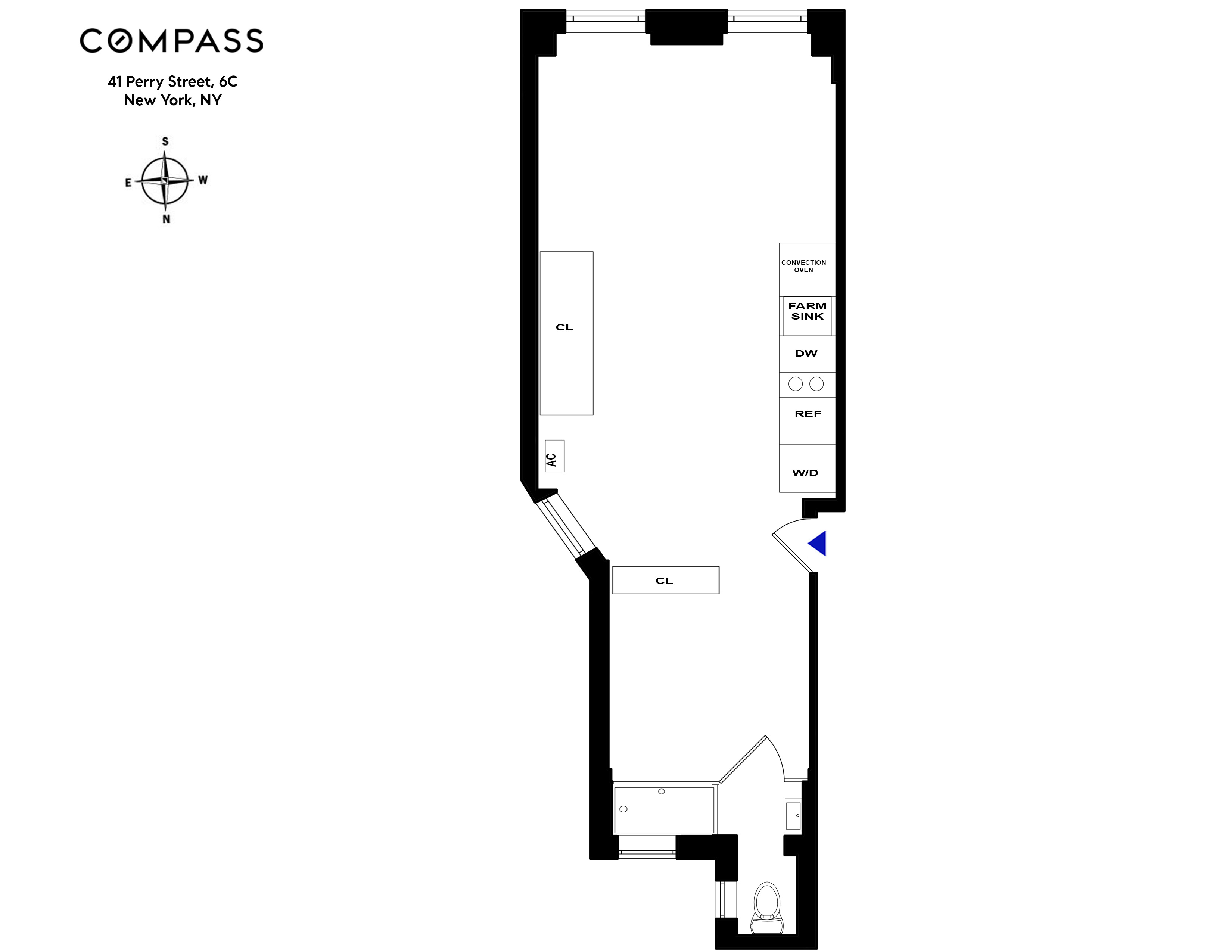 Floorplan for 41 Perry Street, 6C