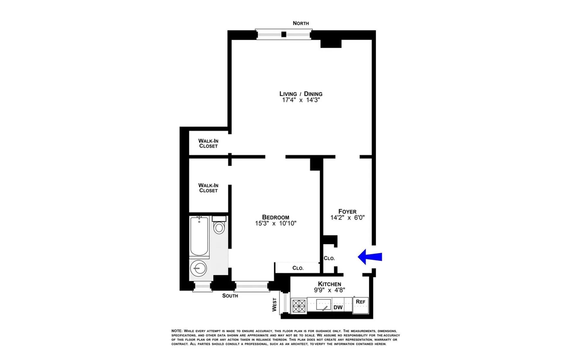 Floorplan for 220 East 73rd Street, 1DD