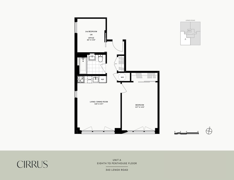 Floorplan for 340 Lenox Road, 11A