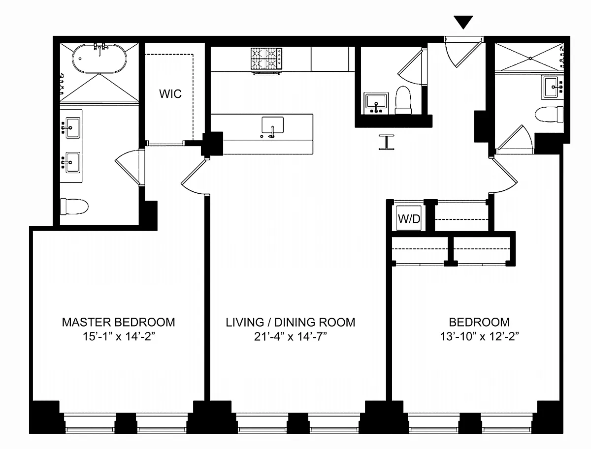 Floorplan for 93 Worth Street, 604