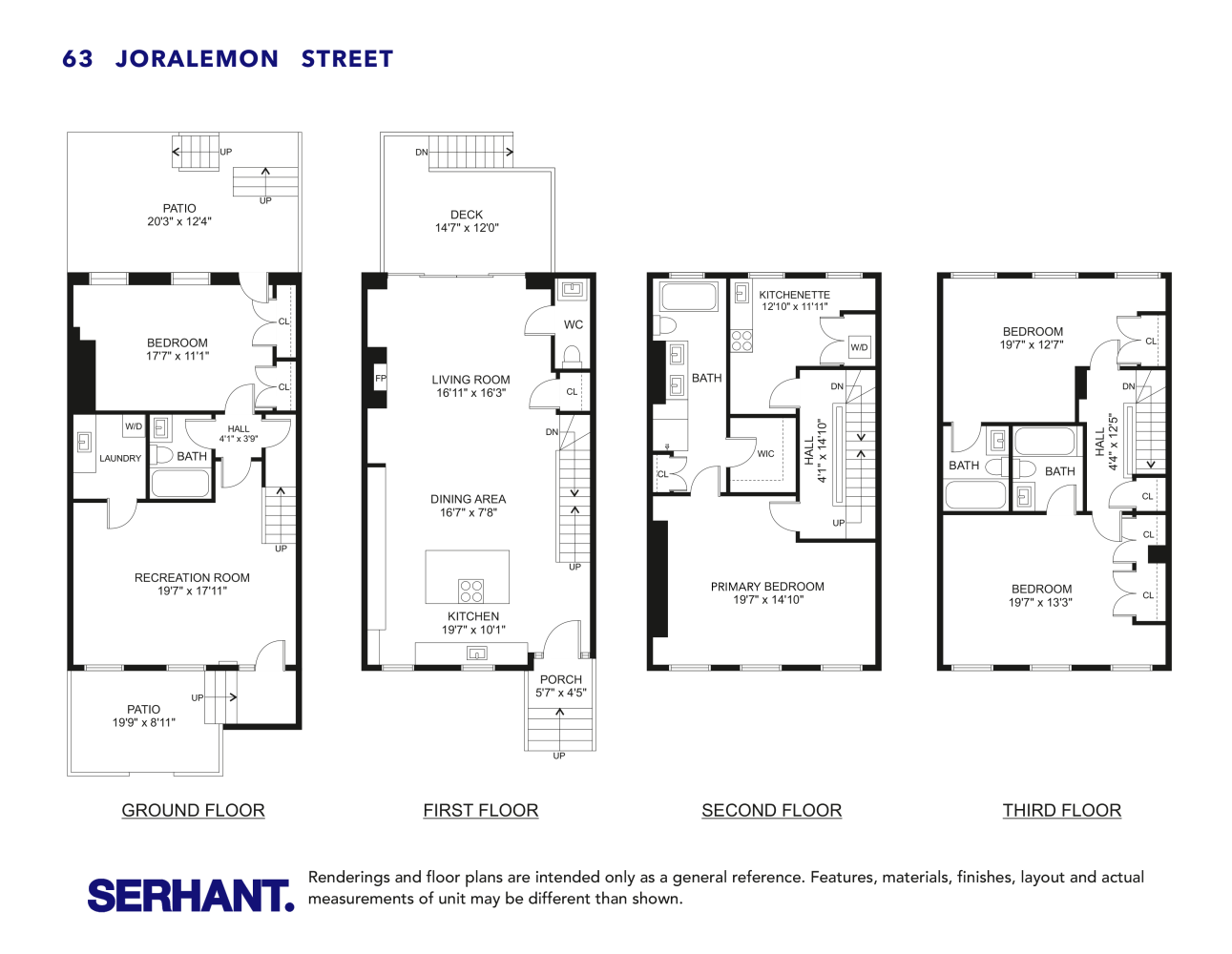 Floorplan for 63 Joralemon Street