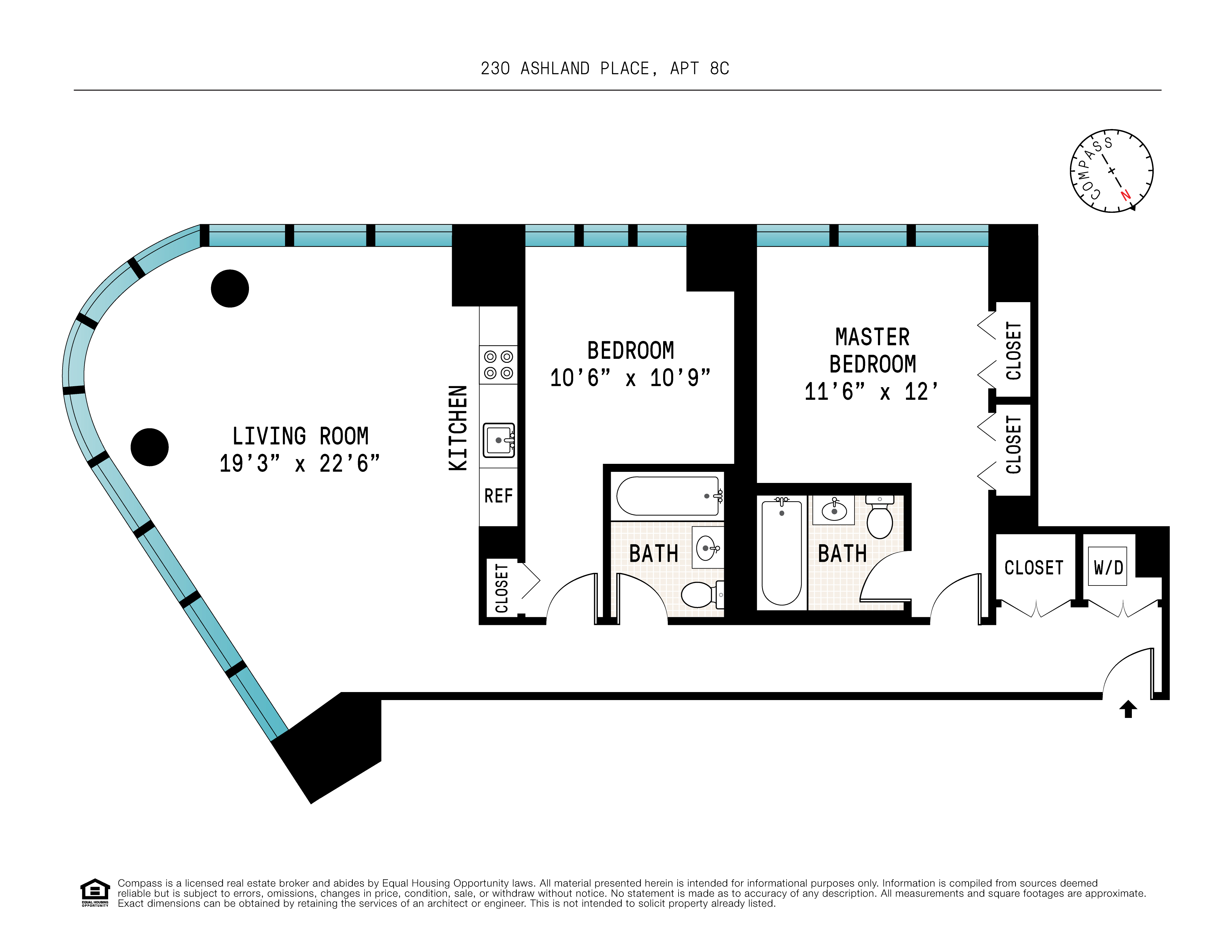 Floorplan for 230 Ashland Place, 8C