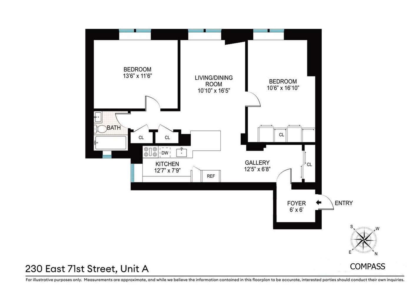 Floorplan for 230 East 71st Street, A