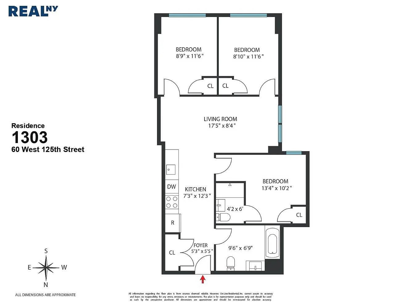 Floorplan for 60 West 125th Street, 1503A