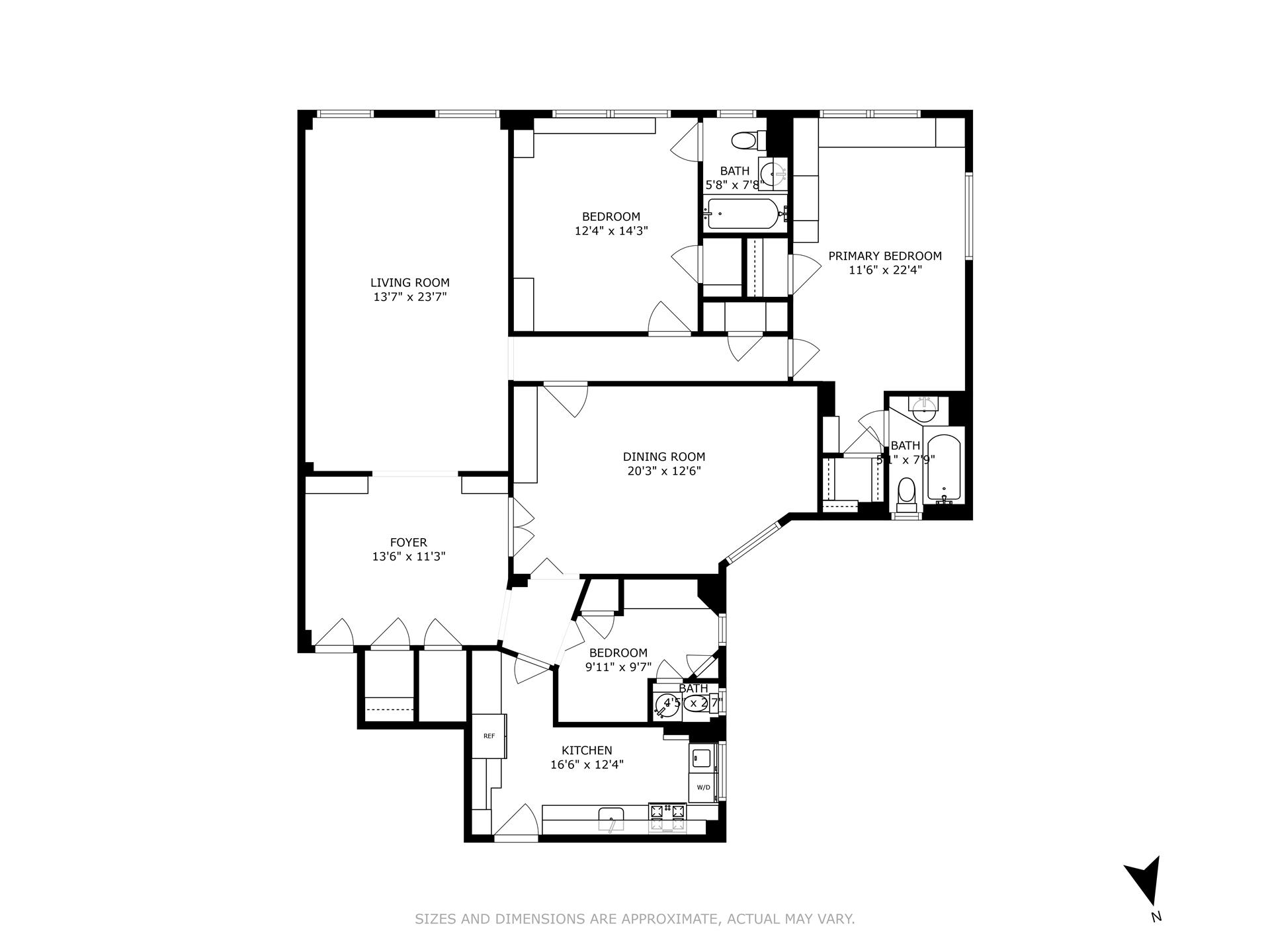 Floorplan for 145 West 86th Street, 8A