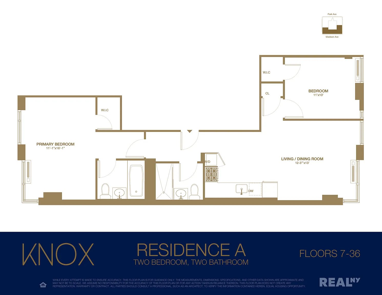 Floorplan for 49 East 34th Street, 22A