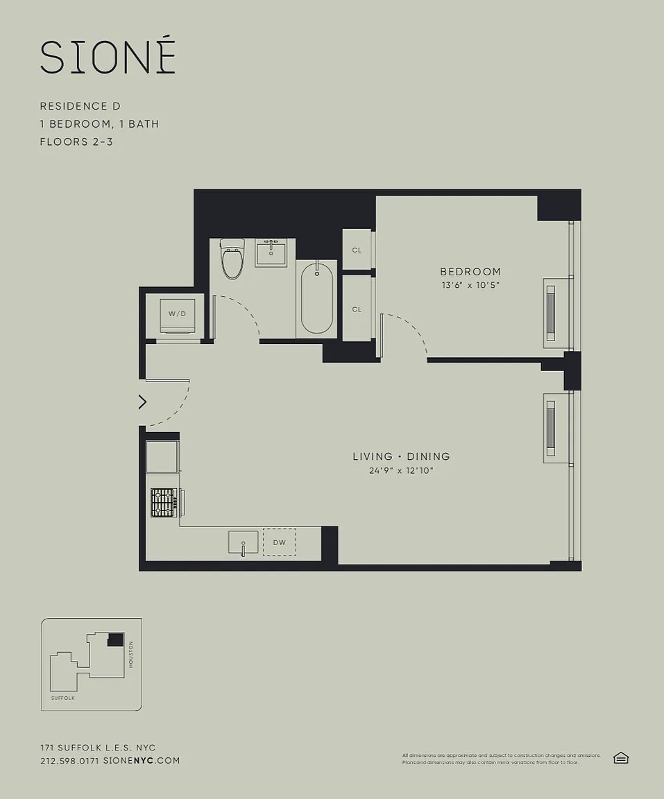 Floorplan for 171 Suffolk Street, 3D