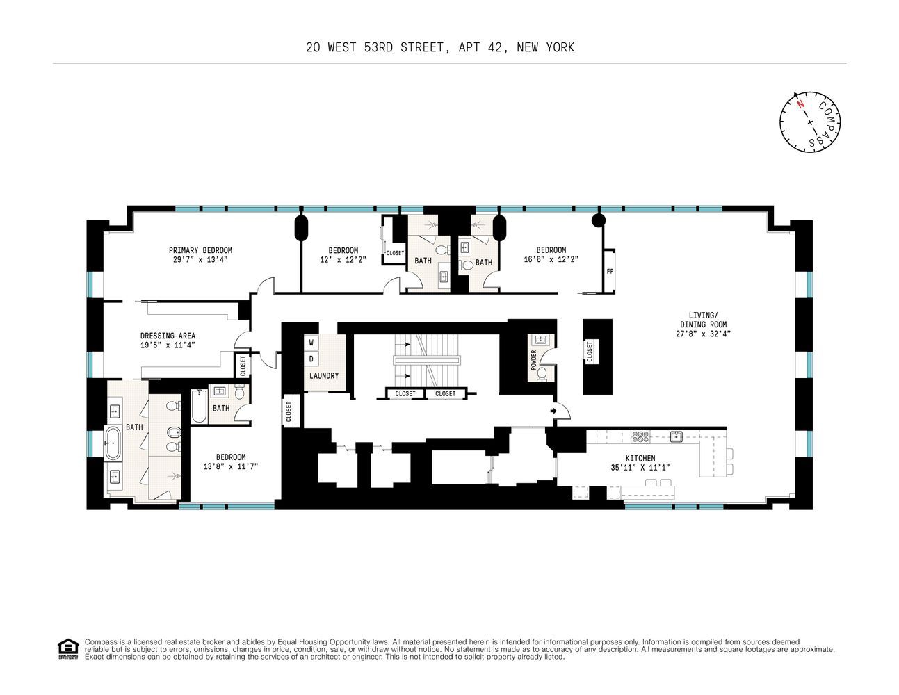 Floorplan for 20 West 53rd Street, 4243A