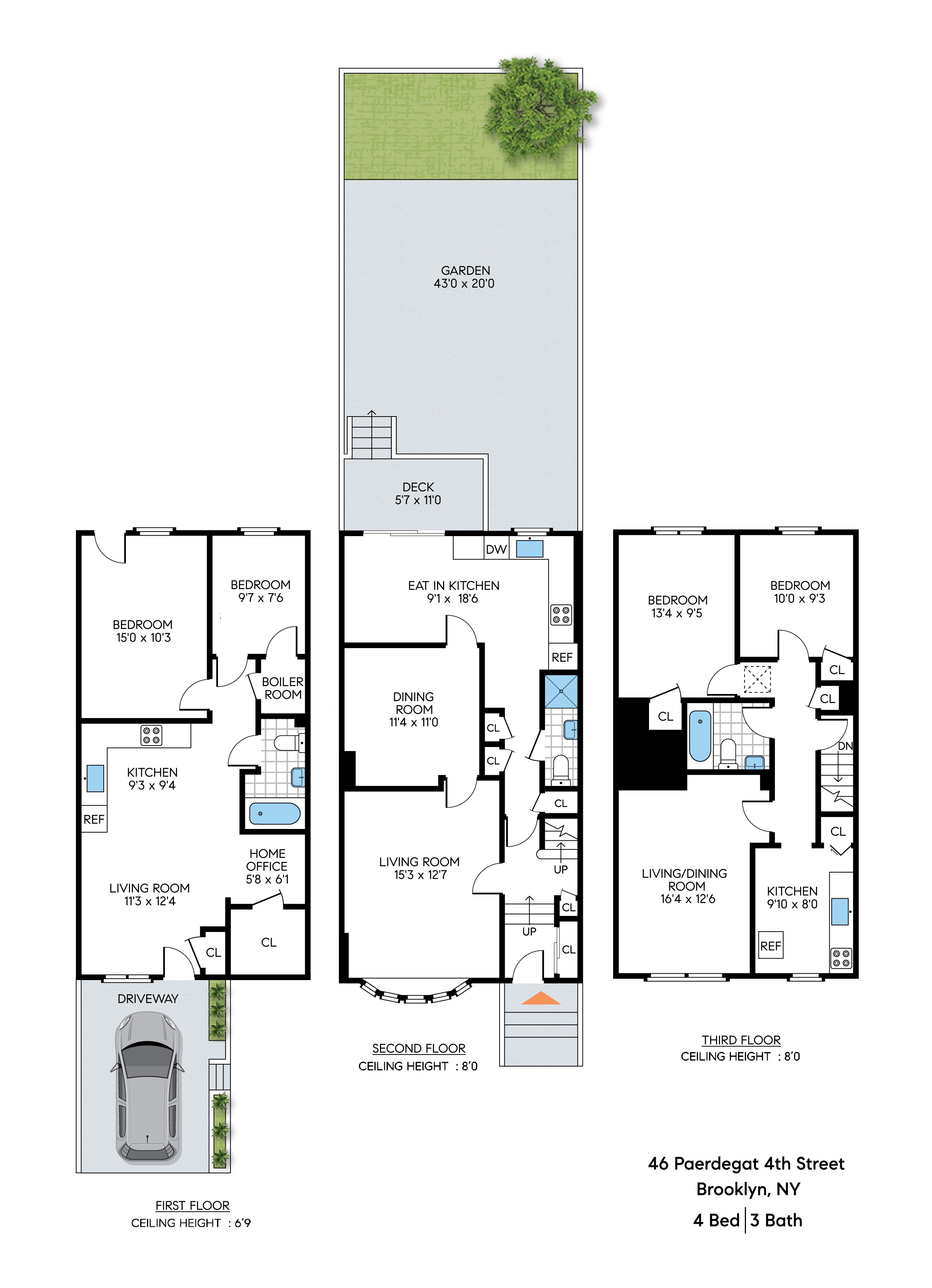 Floorplan for 46 Paerdegat 4th Street