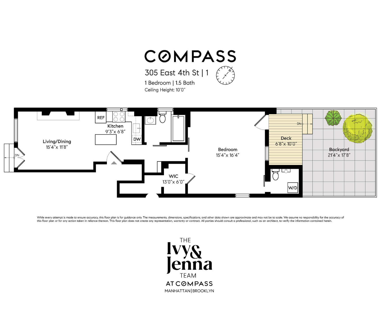 Floorplan for 305 East 4th Street, GARDEN