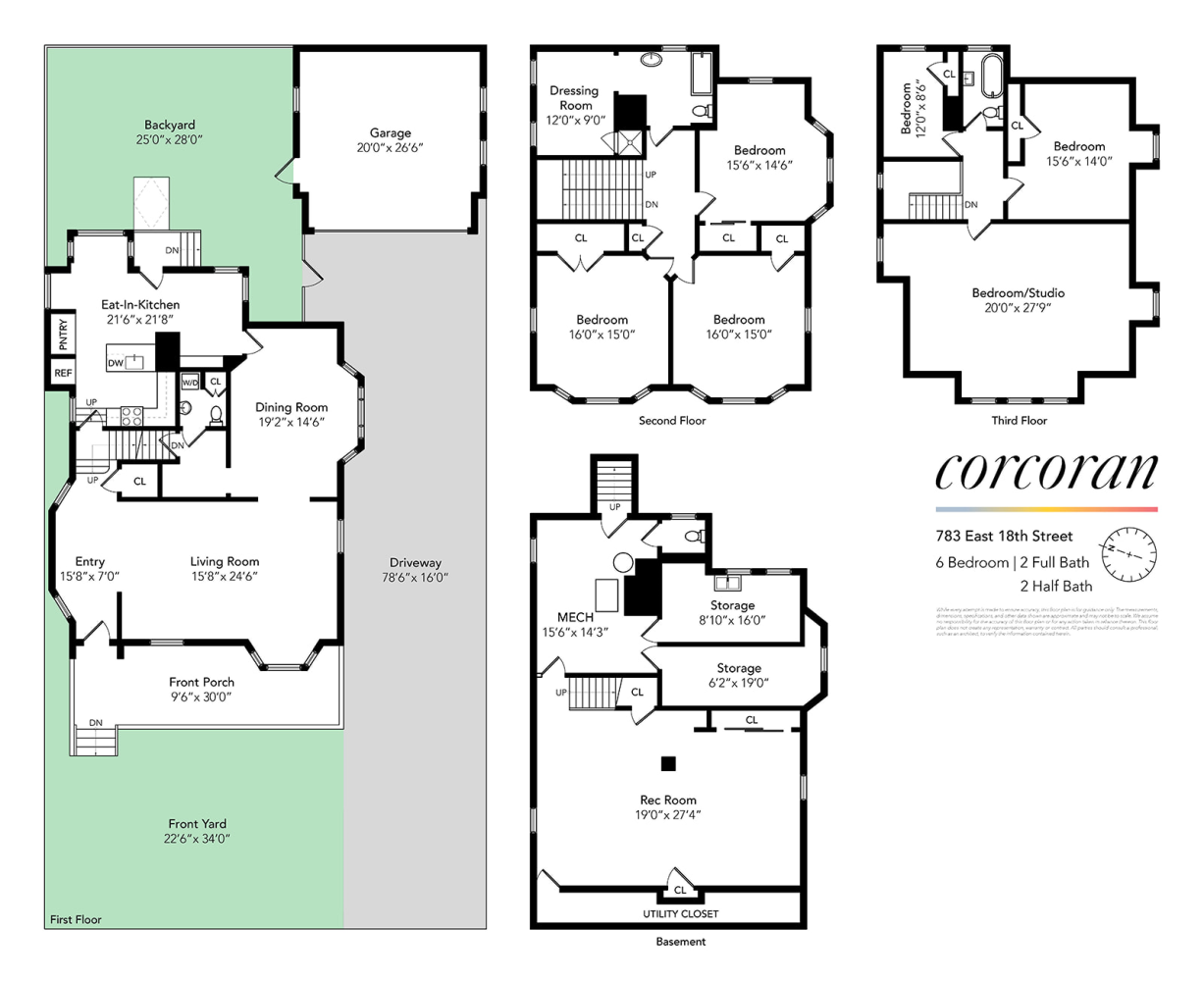 Floorplan for 783 East 18th Street