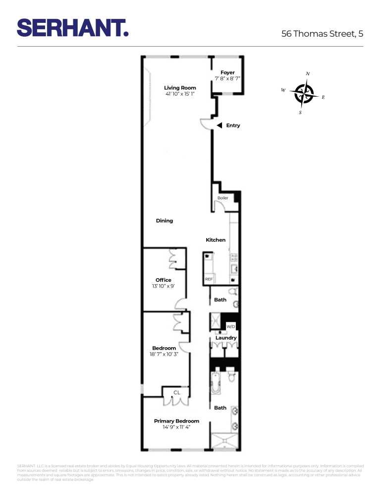 Floorplan for 56 Thomas Street, 5