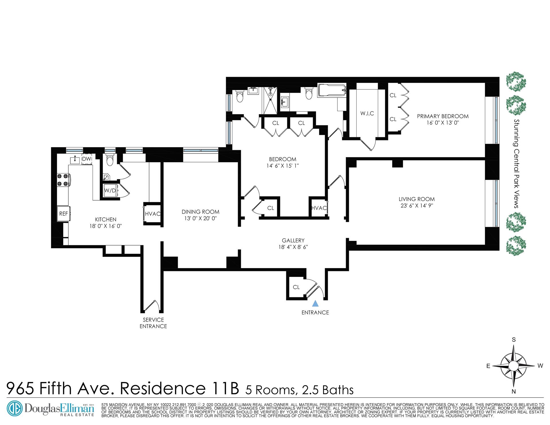 Floorplan for 965 5th Avenue, 11B