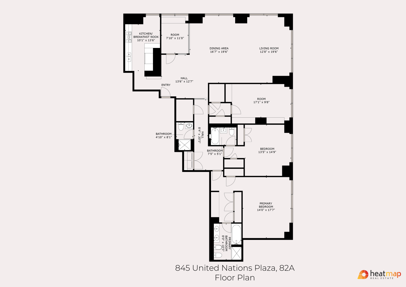 Floorplan for 845 United Nations Plaza, 82A