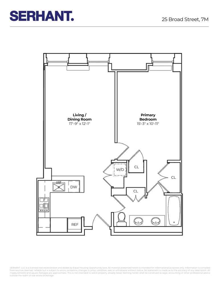 Floorplan for 25 Broad Street, 7M