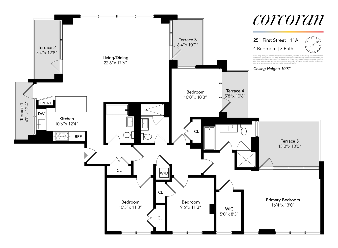 Floorplan for 251 1st Street, PH11A