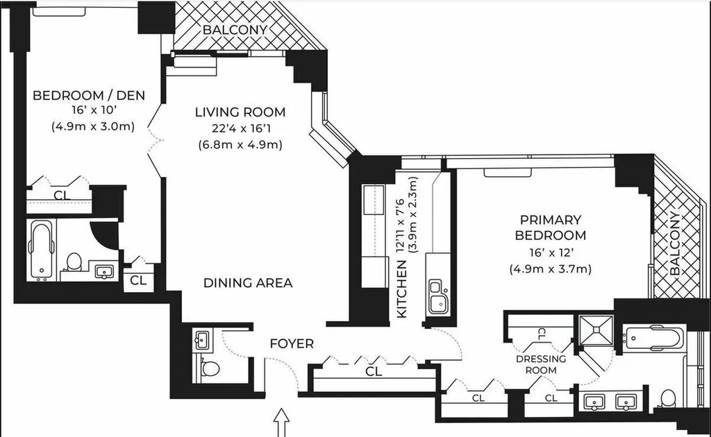 Floorplan for 188 East 64th Street, 2606