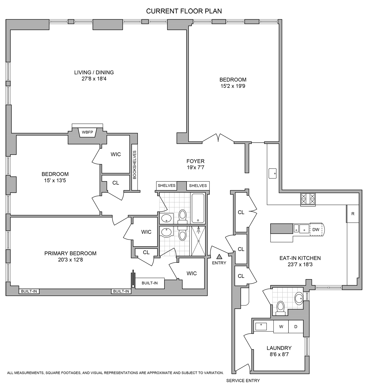 Floorplan for 35 Prospect Park, 10B