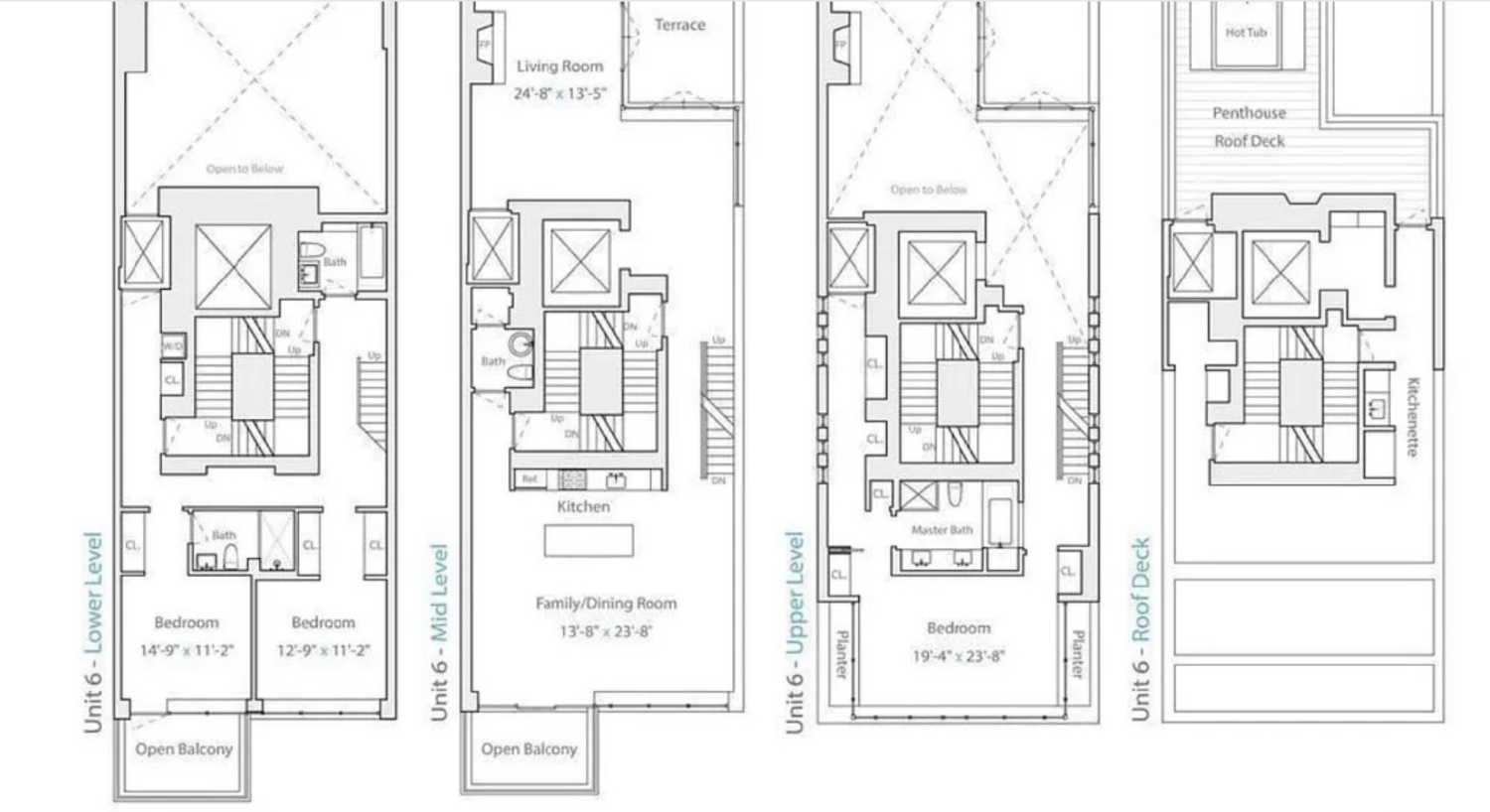 Floorplan for 16 Warren Street, PENTHOUSE